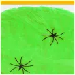 dekoracja halloweenowa pajeczyna zielona partypal 20 g