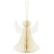 dekoracja honeycomb aniol kremowy partydeco 15 cm