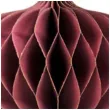 dekoracja honeycomb bombka bordowa partydeco 15 cm