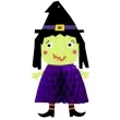 dekoracja honeycomb halloweenowa wiedzma partypal 35 cm