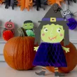 dekoracja honeycomb halloweenowa wiedzma partypal 35 cm