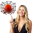 dekoracja honeycomb halloweenowy pajak czerwony partypal 42 cm