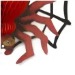dekoracja honeycomb halloweenowy pajak czerwony partypal 42 cm