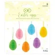 dekoracja honeycomb jajka mix partypal 6 cm 6 szt