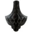 dekoracja honeycomb kropla czarna unique 35 cm