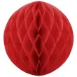 dekoracja honeycomb kula czerwona 20 cm