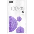 dekoracja honeycomb kula fioletowy partypal 30 cm