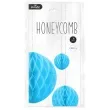 dekoracja honeycomb kula niebieski jasny partypal 30 cm