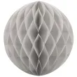 dekoracja honeycomb kula szara 40 cm