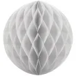dekoracja honeycomb kula szara jasna 20 cm