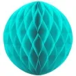 dekoracja honeycomb kula turkusowa 20 cm