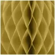 dekoracja honeycomb kula zloty partydeco 10 cm