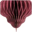 dekoracja honeycomb latarnia bordowa partydeco 15 cm