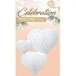 dekoracja honeycomb serca bialy godan 3 szt