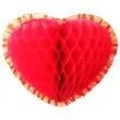 dekoracja honeycomb serce czerwona 45 cm funny fashion