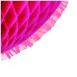 dekoracja honeycomb serce fuksja 45 cm funny fashion
