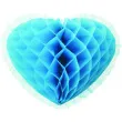 dekoracja honeycomb serce turkusowa 45 cm funny fashion