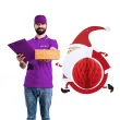 dekoracja honeycomb swiety mikolaj partypal 35 cm