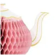 dekoracja honeycomb tea party czajnik rozowa godan