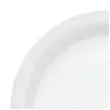 dekoracja jednorazowa zastawa stolowa talerzyki papierowe monokolor bialy 23 cm 6 szt