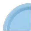 dekoracja jednorazowa zastawa stolowa talerzyki papierowe monokolor niebieskie 18 cm 6 szt