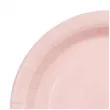dekoracja jednorazowa zastawa stolowa talerzyki papierowe monokolor rozowe jasne 18 cm 6 szt