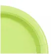 dekoracja jednorazowa zastawa stolowa talerzyki papierowe monokolor zielone jasne 23 cm 6 szt