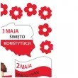 dekoracja kartonowa 1 maja 2 maja 3 maja 1 kompl
