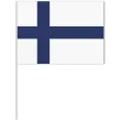 dekoracja kartonowa flaga finlandia bialo granatowa 38 cm