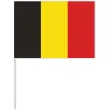 dekoracja kartonowa flaga na patyczku belgia dzien jezykow mecz 38 cm