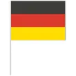 dekoracja kartonowa flaga niemcy zolto czerwono czarna 38 cm