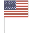 dekoracja kartonowa flaga usa czerwono granatowa 38 cm