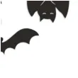 dekoracja kartonowa nietoperze czarna 10 cm 6 szt