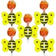 dekoracja kartonowa pszczolka na lizak 5 szt