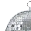 dekoracja kula dyskotekowa disco srebrny partydeco 40 cm