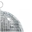 dekoracja kula dyskotekowa disco srebrny partydeco 40 cm