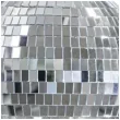 dekoracja kula dyskotekowa disco srebrny partydeco 40 cm
