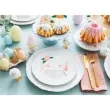 dekoracja kurczaki bialy partydeco 7 cm 9 szt