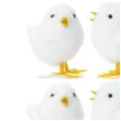 dekoracja kurczaki bialy partydeco 7 cm 9 szt