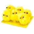 dekoracja kurczaki zolte 3 cm arpex 6 szt