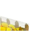 dekoracja kurczaki zolte za plotkiem 4 cm arpex 12 szt