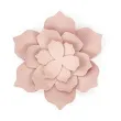 dekoracja kwiat 3d papierowa rozowy pudrowy partydeco 3 szt