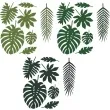 dekoracja liscie tropikalne aloha partydeco 21 szt