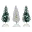 dekoracja male choinki bialo zielone titanum 6 5 cm 3 szt