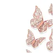 dekoracja motyl 3d rozowe zloto dekoracje polska 12 szt