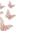 dekoracja motyl 3d rozowe zloto dekoracje polska 12 szt