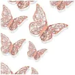 dekoracja motyl 3d rozowe zloto dekoracje polska 12 szt