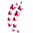 dekoracja motyl 3d rozowy dekoracje polska 12 szt