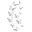 dekoracja motyl 3d srebrny dekoracje polska 12 szt