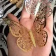 dekoracja motyl 3d zloty dekoracje polska 12 szt